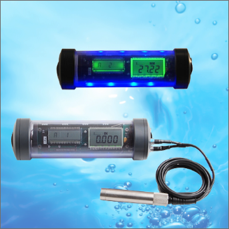 最大300mの水深での測定が可能　耐久性に優れたプレキシグラスを使用　LEDにより水中での優れた視認性を実現