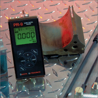 鋳鉄・鋳造アルミニウム専用の超音波厚さ計